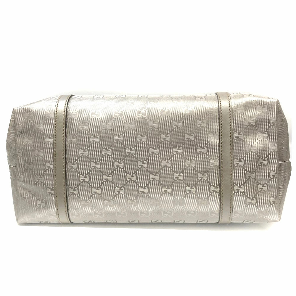 GUCCI Tote Bag GG Imprime Silver White Handbag - Picture 4 of 11
